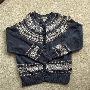 Tiara Navy Fair Isle Women's Cardigan